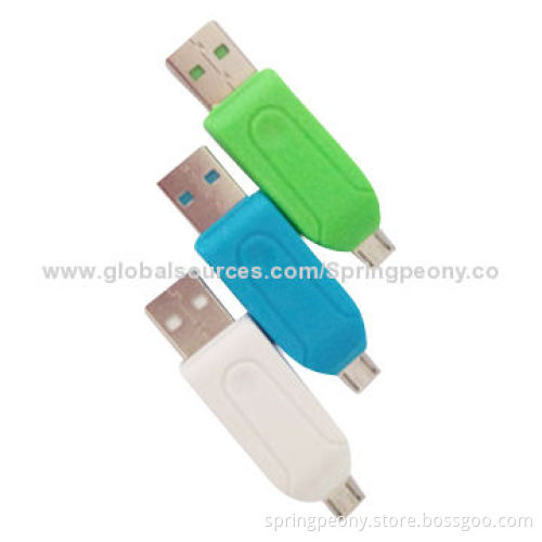 High-speed Micro USB2.0 Card Readers, Support SD/SDHC/SDXC/SDHC, MMC, RS-MMC, TF, Micro SD